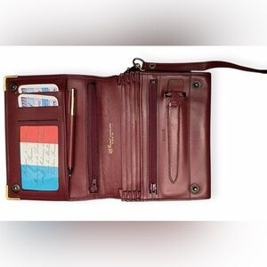 LE TIERCE MAROQUINIER PARIS VINTAGE LEATHER WRISTLET/CLUTCH NWT!